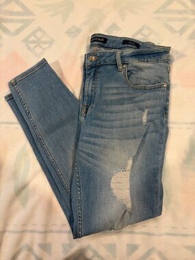 Vigoss Light Blue Distressed Skinny Jeans